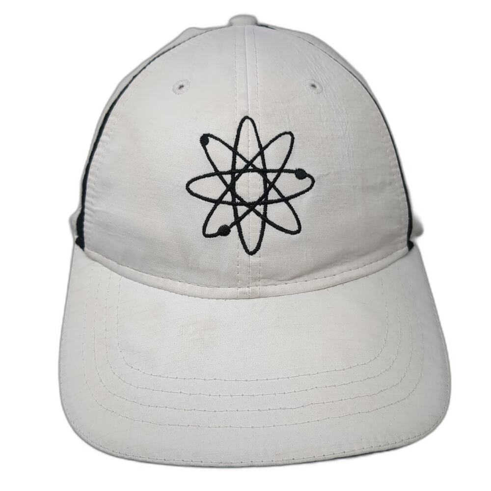 Cap America Baseball Cap White One Size Atomic Symbol UniTech US Nuclear Hat